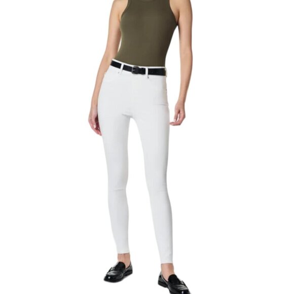 Spanx Every Wear Mid Rise Pull On Casual Ankle Skinny Jeans White Medium - Picture 1 of 8